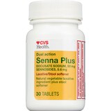 CVS Health Senna Plus Dual Action Laxative/Stool Softener Tablets, thumbnail image