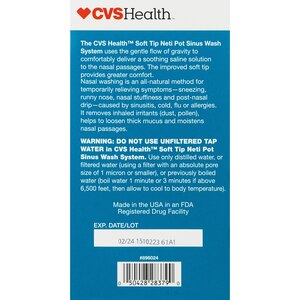 CVS Health Soft Tip Neti Pot Sinus Wash System