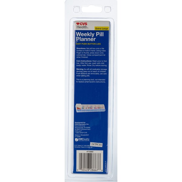 CVS Health Weekly Pill Planner, XL