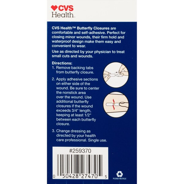 CVS Health Self-Adhesive Butterfly Closures