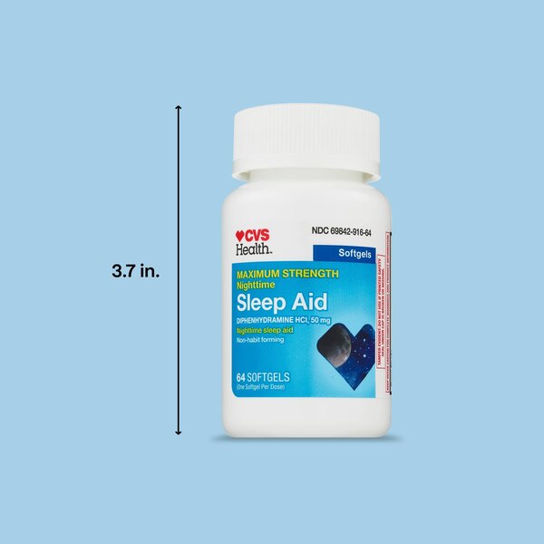 CVS Health Maximum Strength Nighttime Sleep Aid Softgels