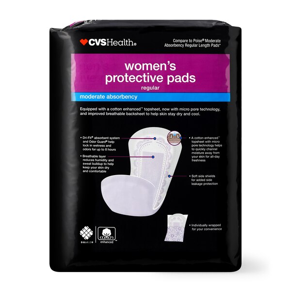 CVS Health Women's Protective Pads Moderate Absorbency