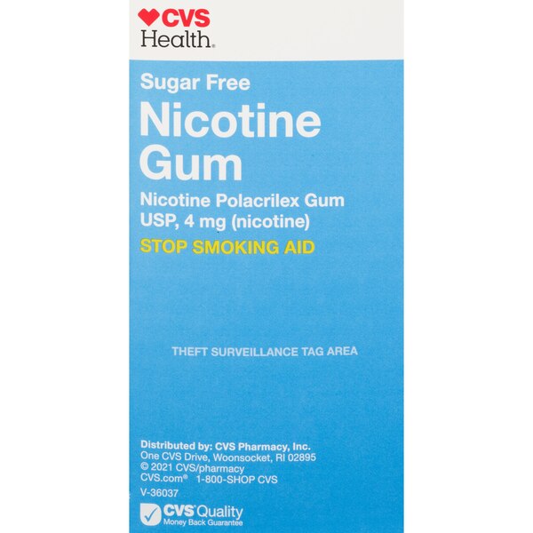 CVS Health Sugar Free Nicotine Gum, Original