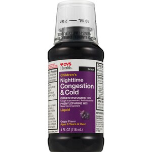 CVS Health Children's Day + Nighttime Cold, Cough, + Congestion Relief Liquid Combo Pack, Grape, 2 4 OZ bottles