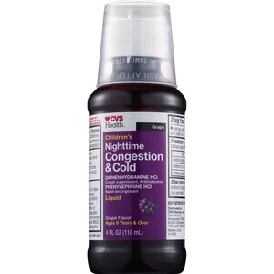 CVS Health Children's Day + Nighttime Cold, Cough, + Congestion Relief Liquid Combo Pack, Grape, 2 4 OZ bottles