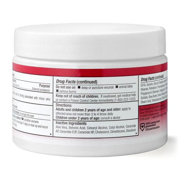 CVS Health Itch Relief Moisturizing Cream, 12 OZ