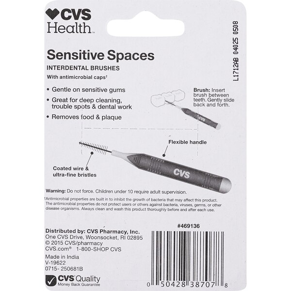 CVS Health Sensitive Spaces Interdental Brushes, Mint