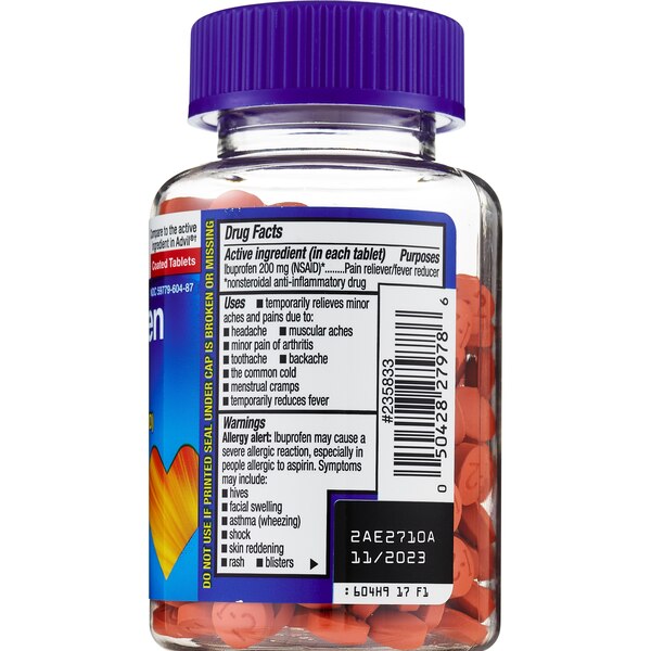 CVS Ibuprofen Pain Reliever & Fever Reducer (NSAID) 200 MG Coated Tablets