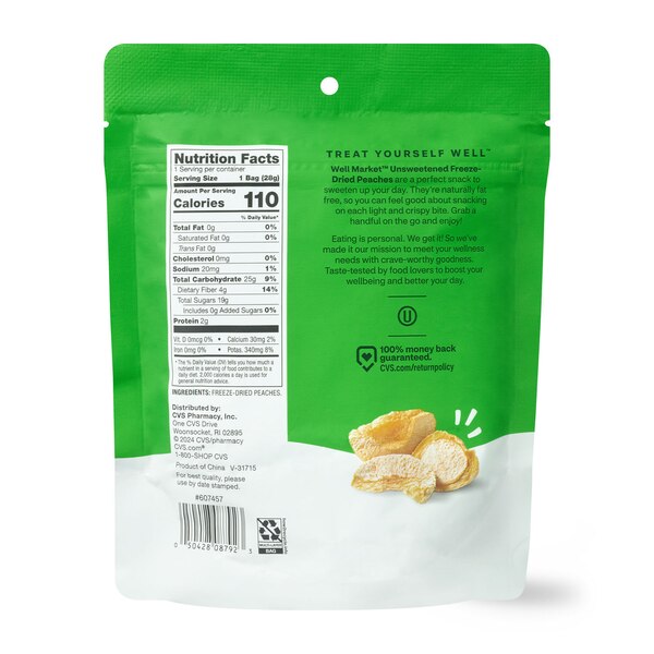 Gold Emblem Abound Peach Freeze-Dried Fruit Crisps, 1 oz