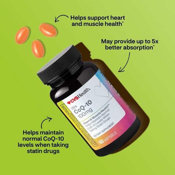 CVS Health Ultra CoQ-10 Softgels, 60 CT