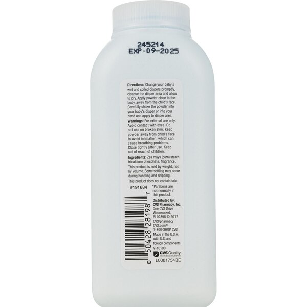 CVS Baby Powder with Cornstarch, 4 OZ
