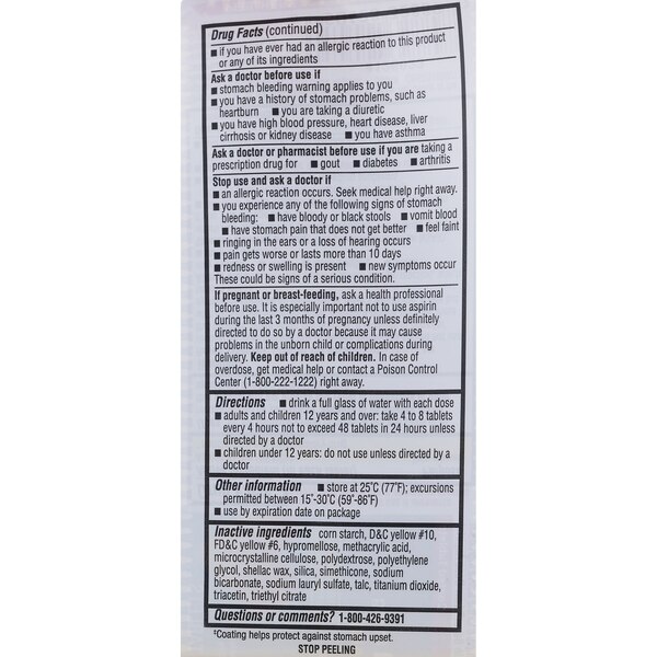 CVS Health Low Dose Aspirin 81 MG Enteric Coated Tablets