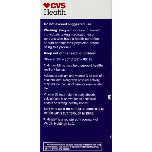 CVS Health Calcium Mini Tablets, 150 CT