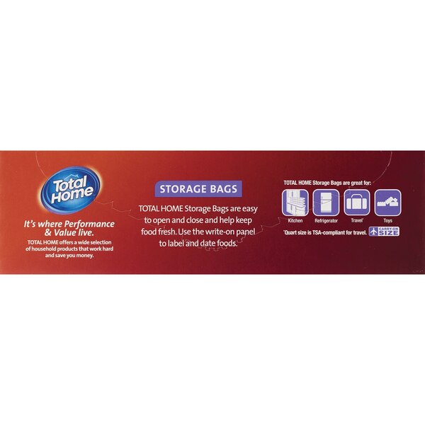 Total Home Easy-Close Slider Storage Bags