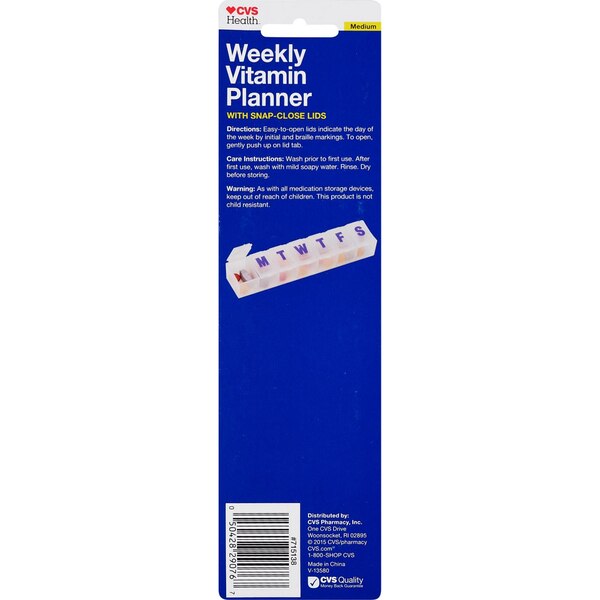 CVS Health Weekly Vitamin Planner, Medium