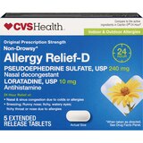 CVS Health Original Prescription Strength Non-Drowsy Allergy Relief-D Tablets, thumbnail image