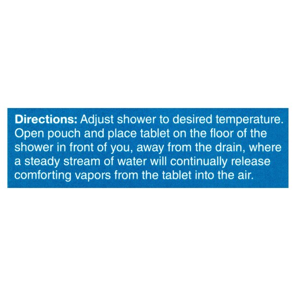 CVS Health Shower Vapor Effervescent Tablets, Eucalyptus, Menthol & Camphor, 3 CT