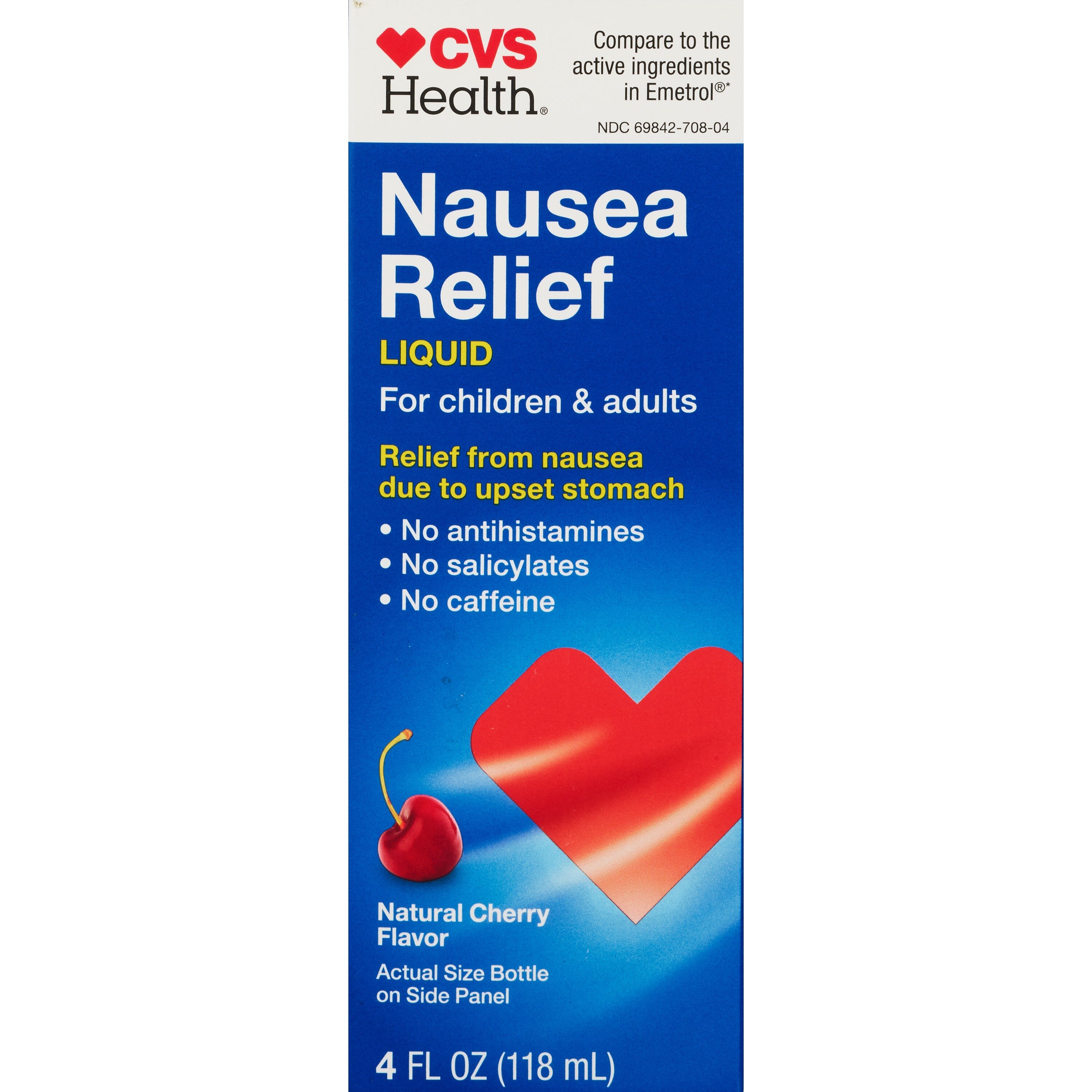 CVS Health - Jarabe para las náuseas, sabor Cherry, 4 oz
