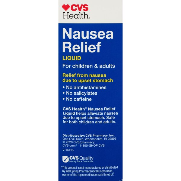 CVS Health Nausea Relief Liquid, Cherry, 4 OZ