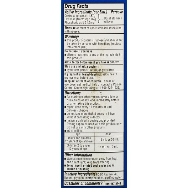 CVS Health Nausea Relief Liquid, Cherry, 4 OZ