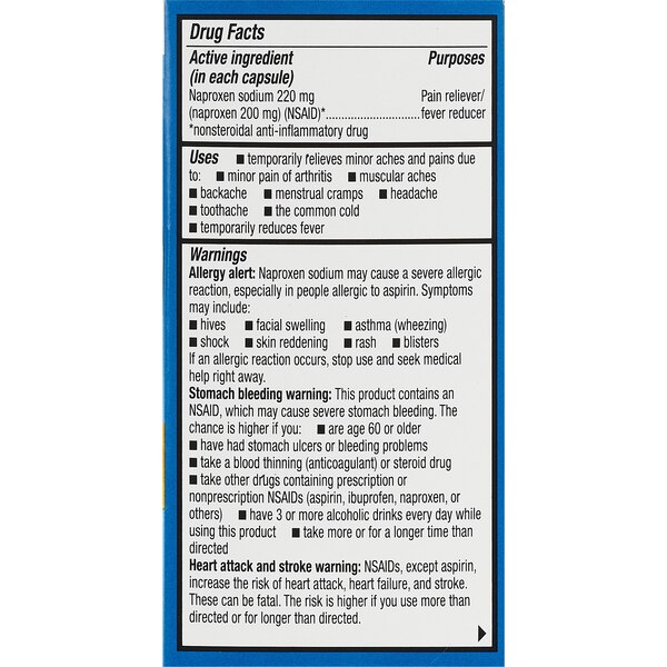 CVS Health Naproxen Sodium 220 MG Liquidid-Filled Capsules