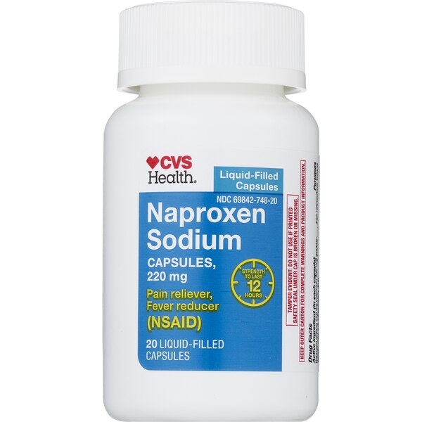 CVS Health Naproxen Sodium 220 MG Liquidid-Filled Capsules