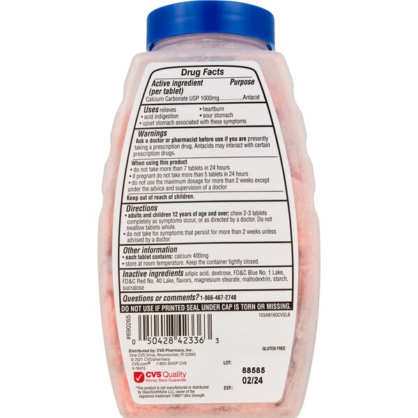 CVS Health Antacid Chewable Tablets