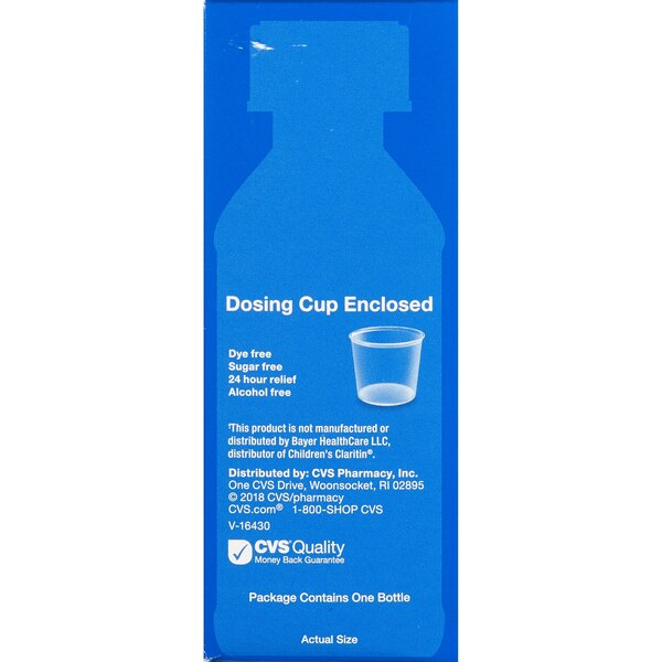 CVS Health Children's 24HR Non-Drowsy Allergy Dye Free Loratadine Oral Antihistamine