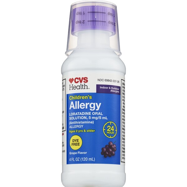 CVS Health Children's 24HR Non-Drowsy Allergy Dye Free Loratadine Oral Antihistamine
