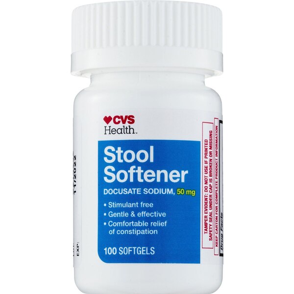 CVS Health - Suavizador fecal en cápsulas blandas, 50 mg