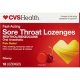 CVS Health Fast Acting Sore Throat Lozenges, thumbnail image