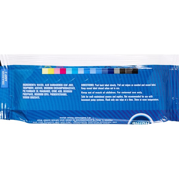Total Home Flushable Moist Wipes Refill, 42 ct