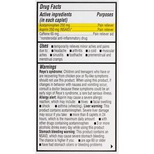 CVS Health Extra Strength Headache Relief Acetaminophen, Aspirin (NSAID) & Caffeine Caplets