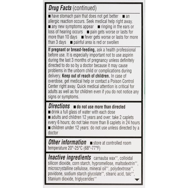 CVS Health Extra Strength Headache Relief Acetaminophen, Aspirin (NSAID) & Caffeine Caplets