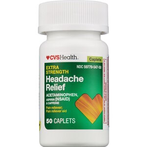 CVS Health Extra Strength Headache Relief Acetaminophen, Aspirin (NSAID) & Caffeine Caplets