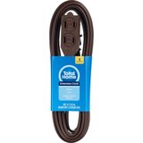 Total Home 3-Outlet Indoor Extension Cord, 15 Ft Brown, thumbnail image