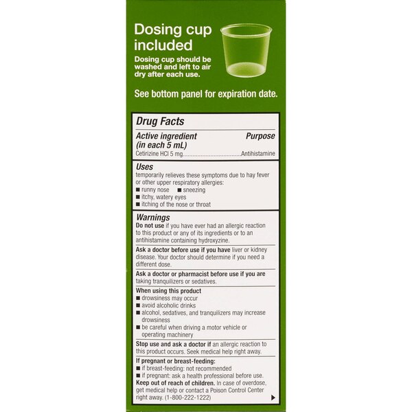 CVS Health Children's 24HR Allergy Cetirizine HCl Dye Free Oral Antihistamine