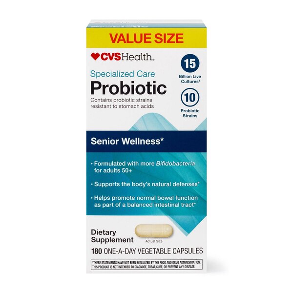 CVS Health Senior Wellness Probiotic Capsules