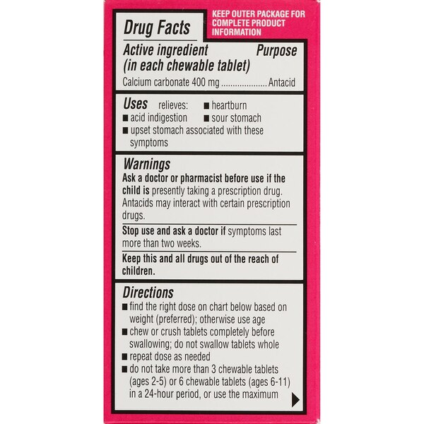 CVS Health Children's Antacid Tablets, Bubble Gum