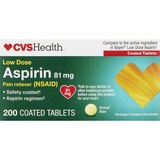 CVS Health Low Dose Aspirin 81 MG Enteric Coated Tablets, thumbnail image