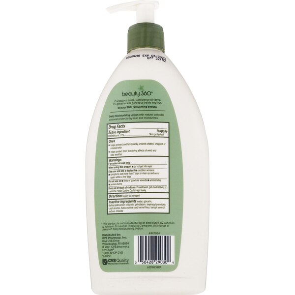 Beauty 360 Daily Moisturizing Lotion with Oatmeal
