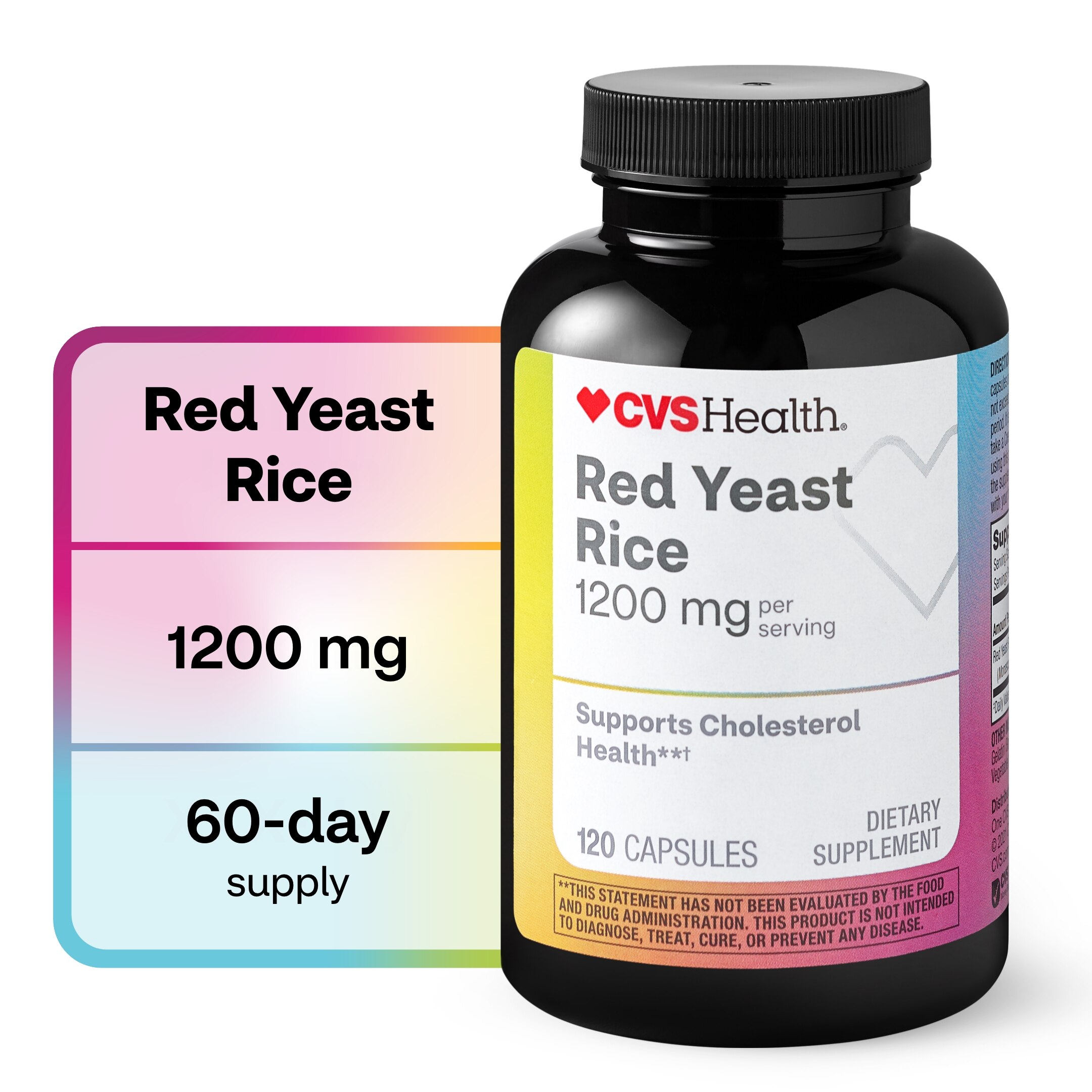 CVS Health Red Yeast Rice Capsules 600mg