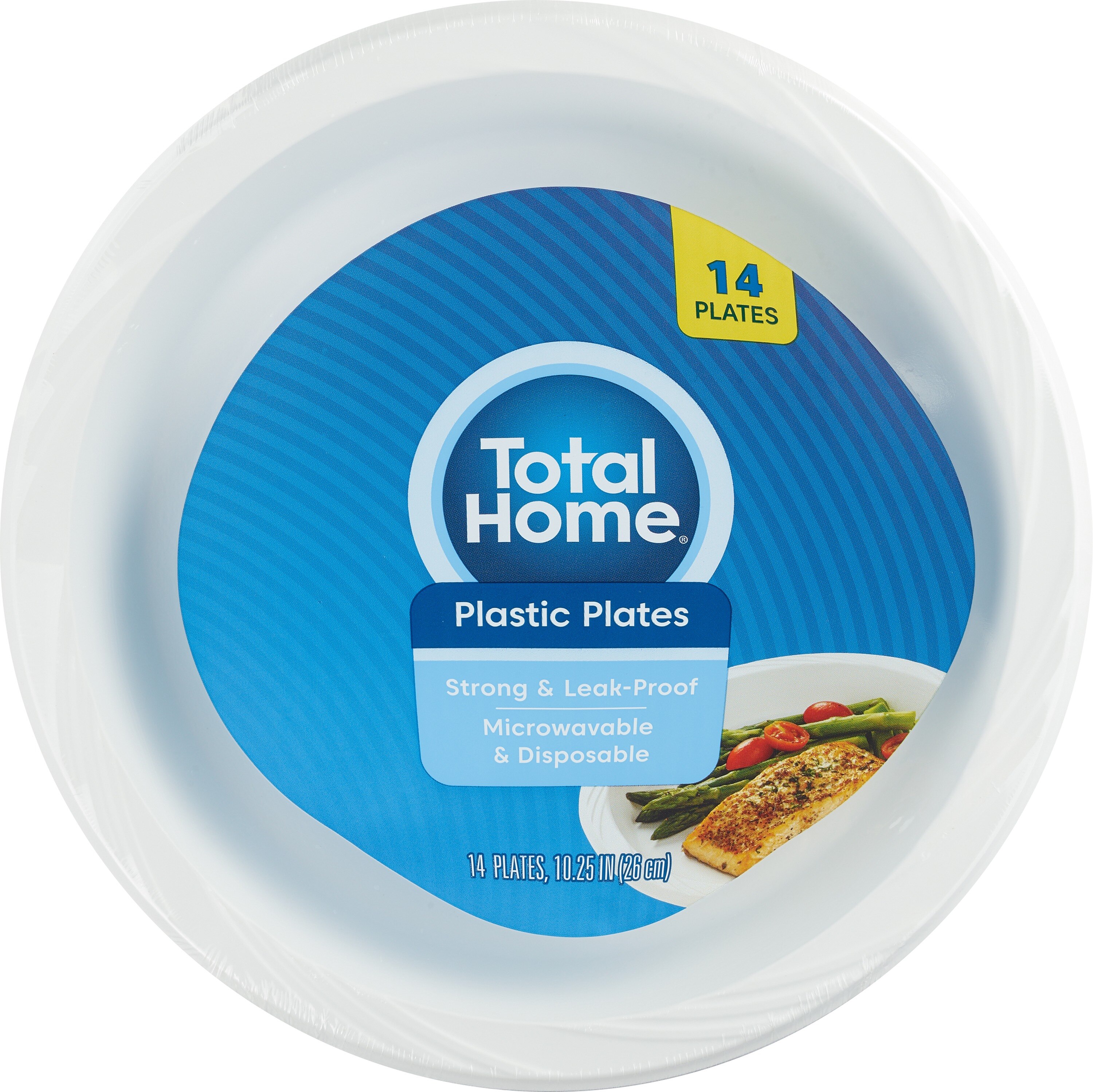 Total Home - Platos de plástico, para microondas