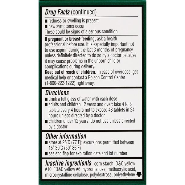 CVS Health Low Dose Aspirin 81 MG Enteric Coated Tablets