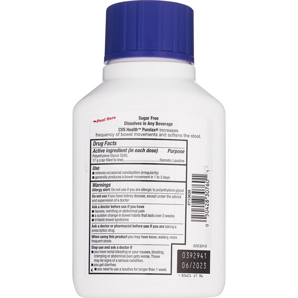 CVS Health Purelax - Alivio para la constipación, sin sabor