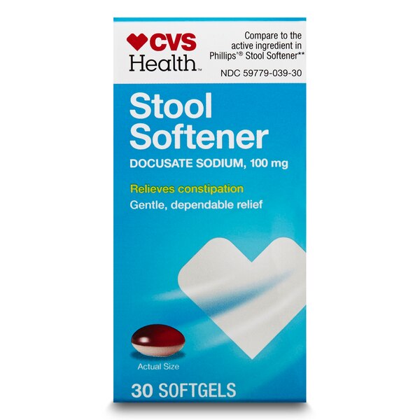 CVS Health Stool Softener Softgels, 30 CT