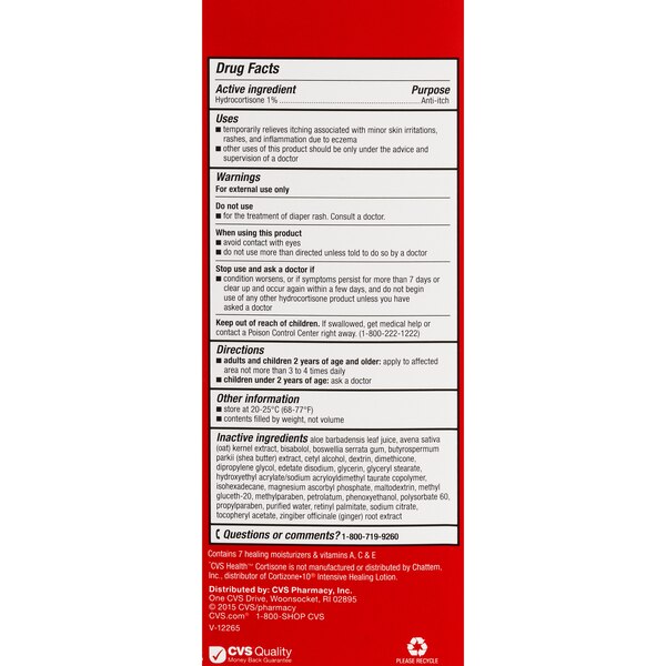 CVS Health Maximum Strength Cortisone Anti-Itch Lotion, 3.5 OZ
