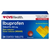 CVS Health Ibuprofen Pain Reliever & Fever Reducer (NSAID) 200 MG Coated Tablets, 24 CT, thumbnail image