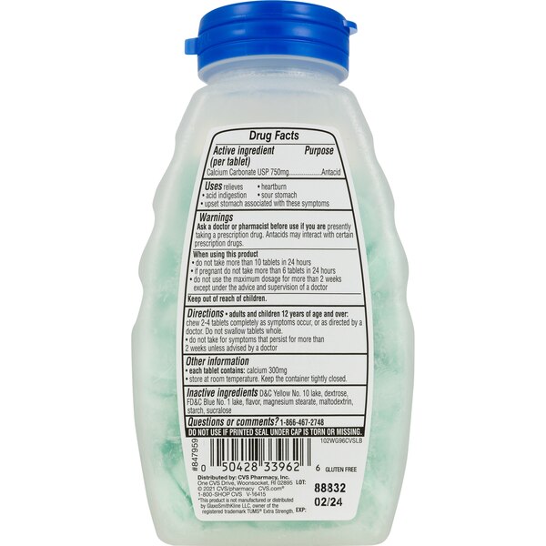 CVS Health Extra Strength Antacid Tablets