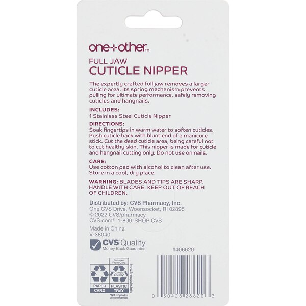 one+other Full Jaw Cuticle Nipper